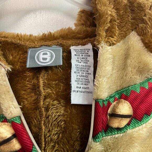 Briefly Stated Let's Get Moosy Union Suit Holiday - Christmas Sz XL NWT - Picture 3 of 5